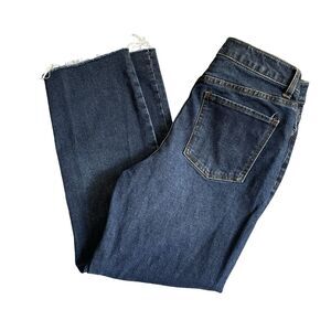 Harper Heritage Jeans Women's Size 30 High Rise Straight Raw Hem Stretch Cropped